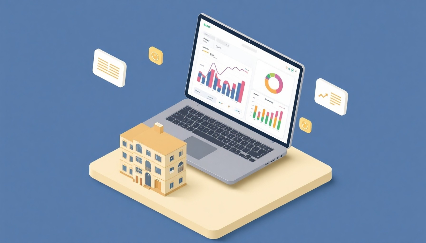 Apartman yönetim yazılımı ile harcama şeffaflığı — dijital panel ekranı