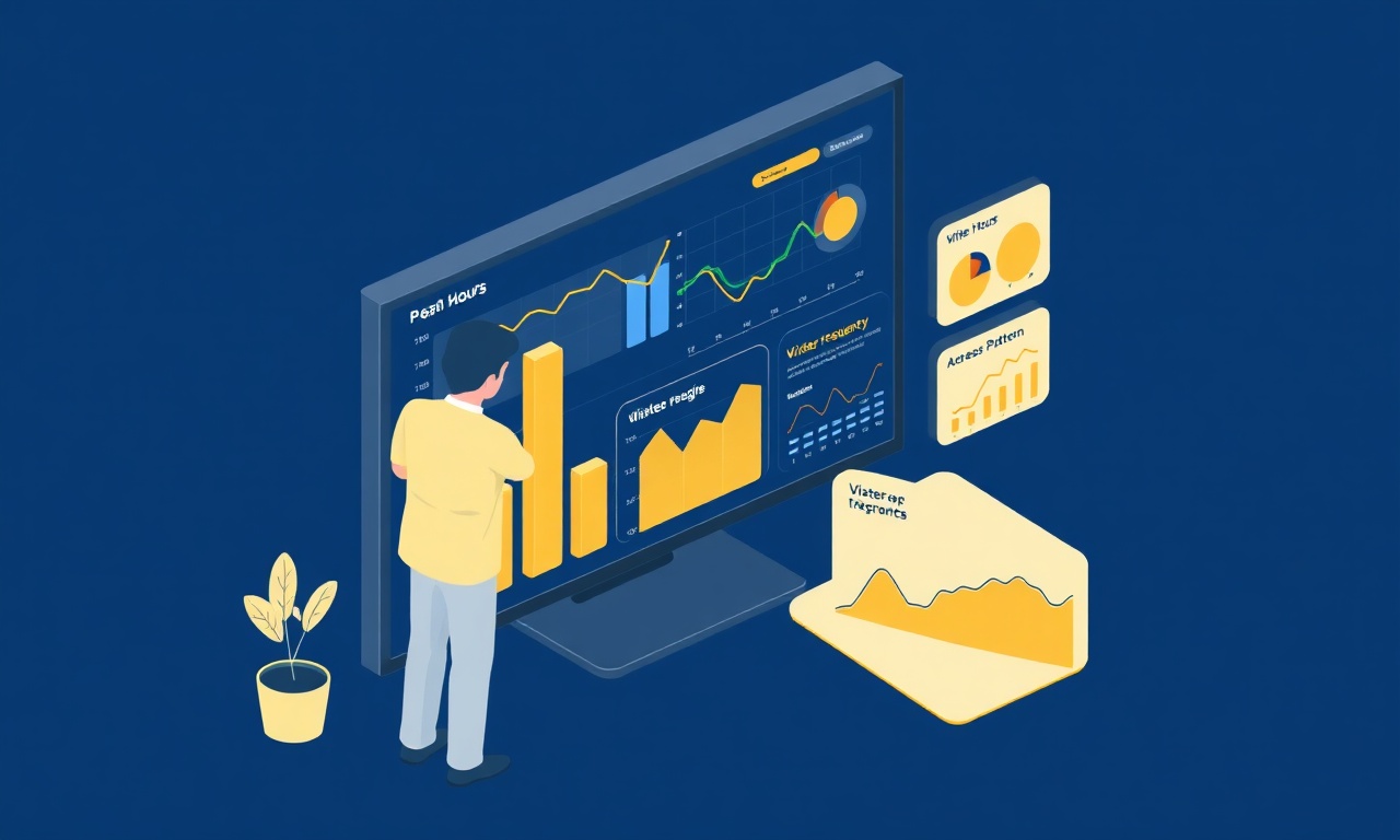 Site yöneticisi ziyaretçi analitik raporlarını inceliyor