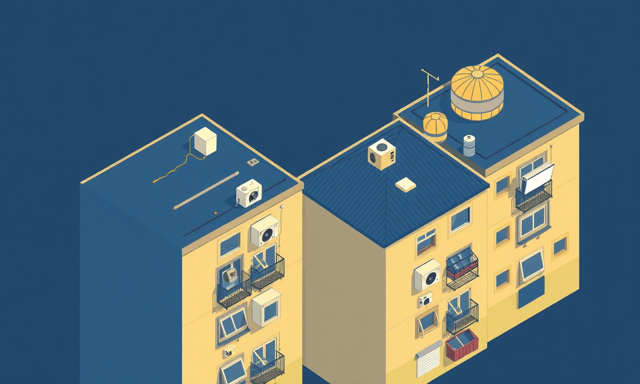 Celikhan Adıyaman sıcak iklim koşulları ve apartman yönetimi etkileri, izometrik illüstrasyon