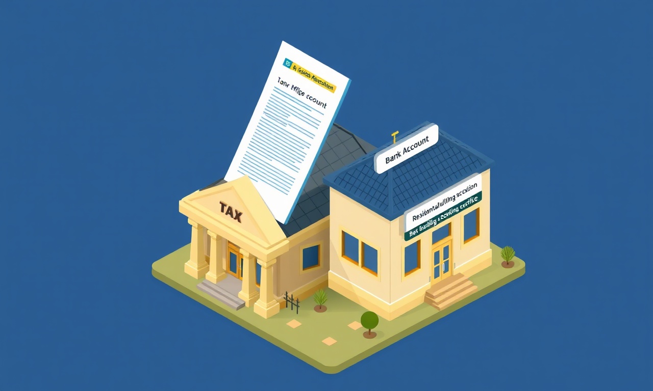 Site yönetimi için vergi numarası ve banka hesabı resmi kayıt süreci görseli