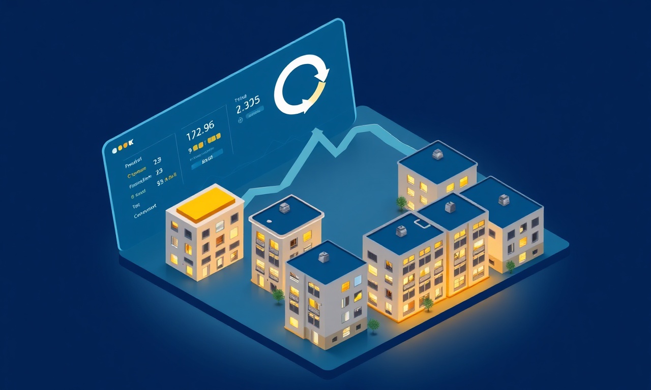 Eleskirt apartman aidat tahsilat ve ödeme takip süreci — izometrik dijital panel illüstrasyonu