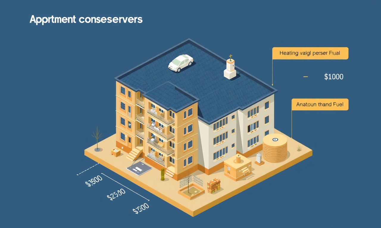 Şereflikoçhisar apartman aidat bütçesi kalemleri — izometrik illüstrasyon