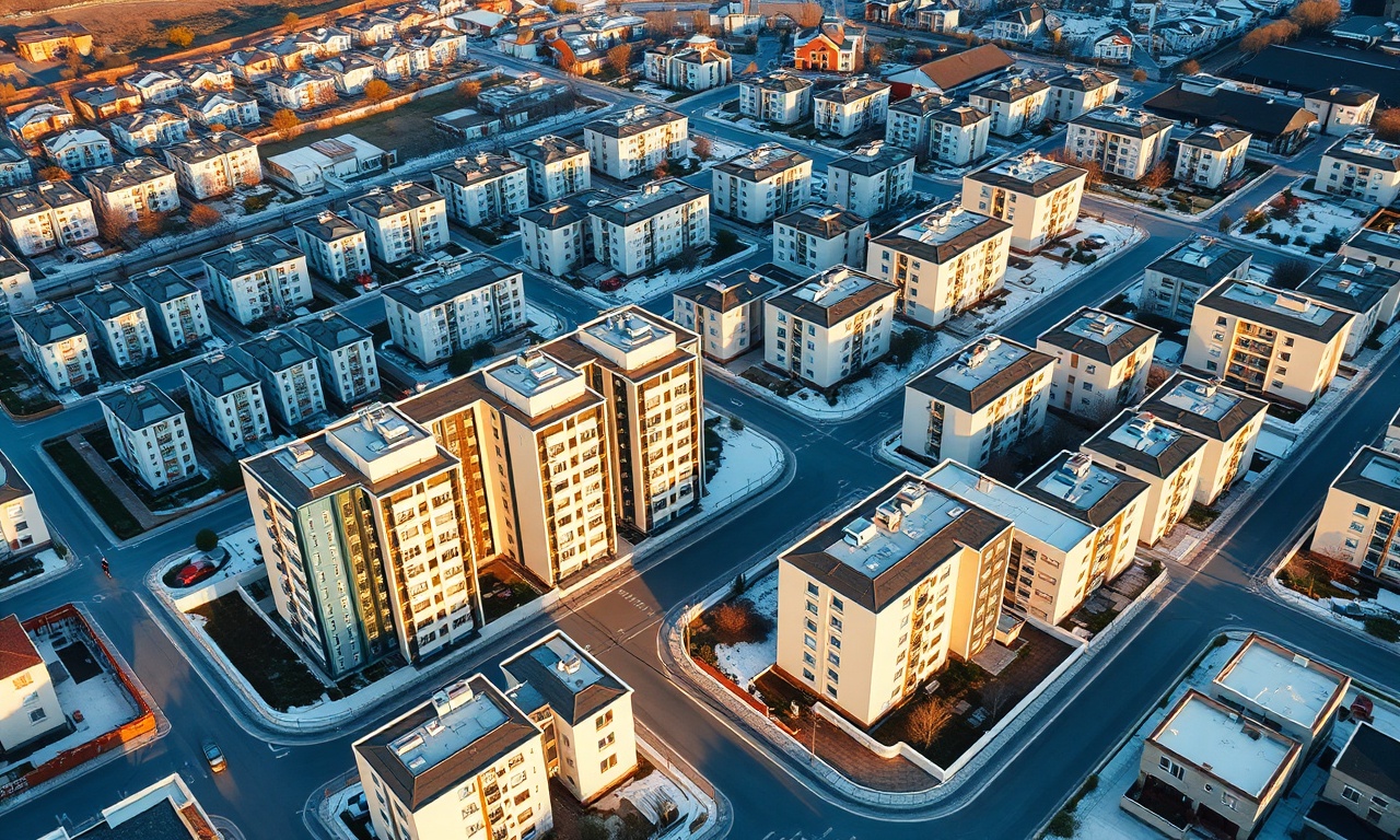 Yenimahalle, Ankara'da kentsel konut dokusu — çok katlı apartmanlar ve yeni siteler