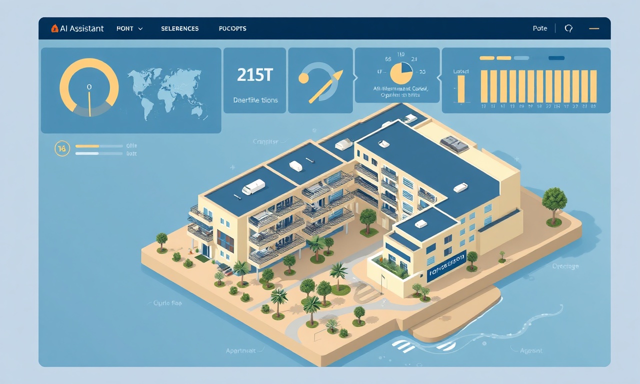 SiteYönetim AI destekli site yönetim yazılımı dashboard illüstrasyonu