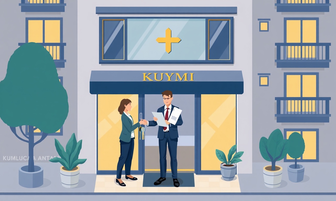 Kumluca'da yeni site yöneticisi devir-teslim anı izometrik illüstrasyon