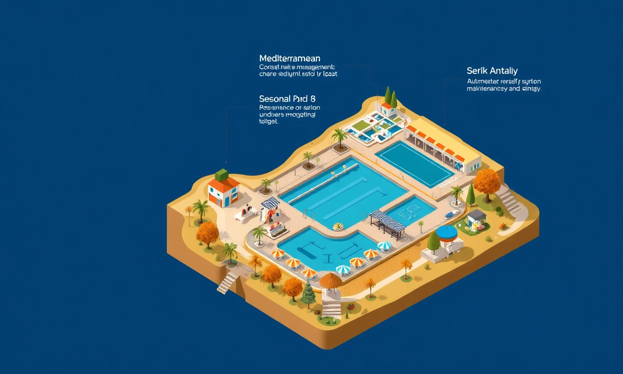 Serik Antalya'da sezonluk site yönetimi döngüsü — yaz ve sonbahar planlaması