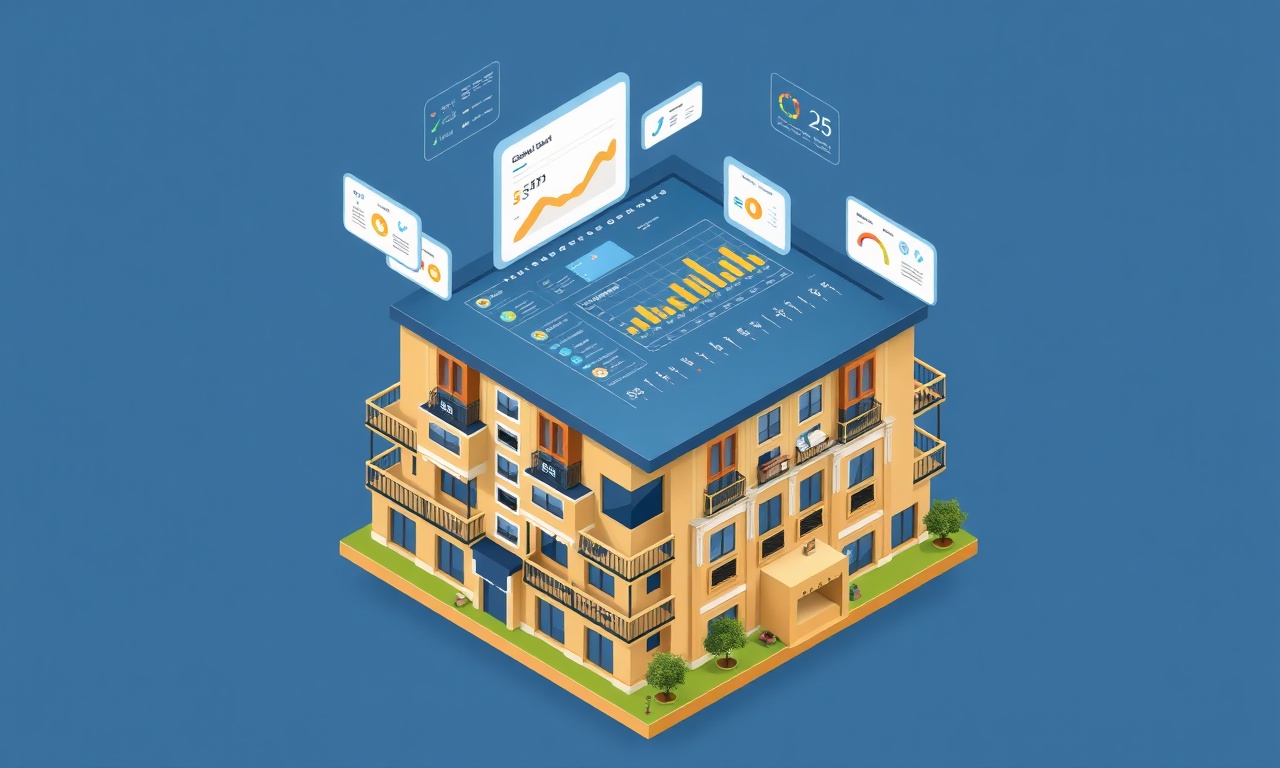 Site yönetim yapay zeka platformunu temsil eden izometrik dijital panel illüstrasyonu
