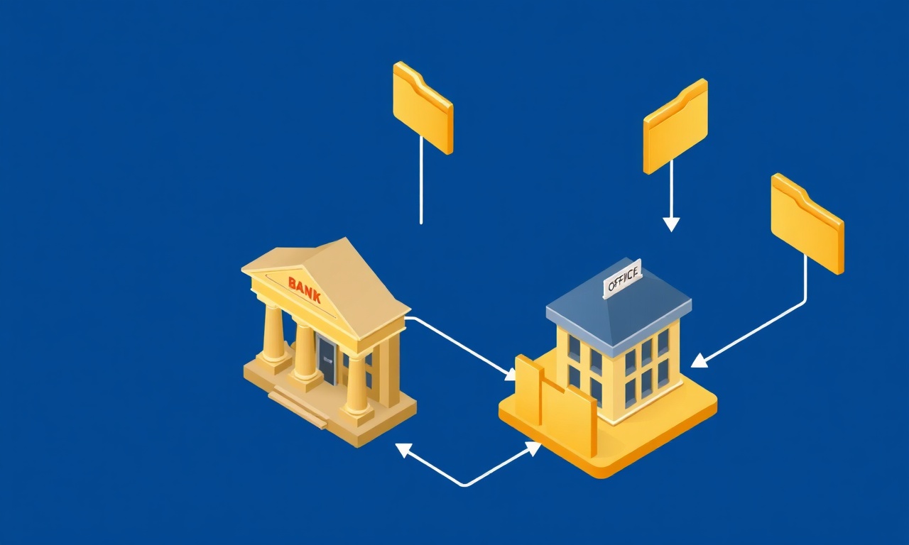 Kosk site yönetimi vergi numarası ve banka hesabı açma sürecini gösteren resmi kayıt illüstrasyonu