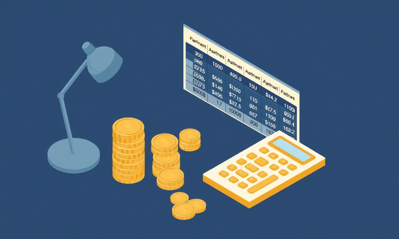 Aidat hesaplama ve belirleme süreci — izometrik finansal illüstrasyon