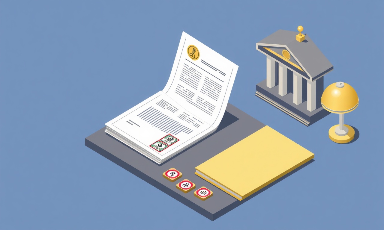 Site banka hesabı ve vergi numarası işlemleri — izometrik resmi belgeler illüstrasyonu