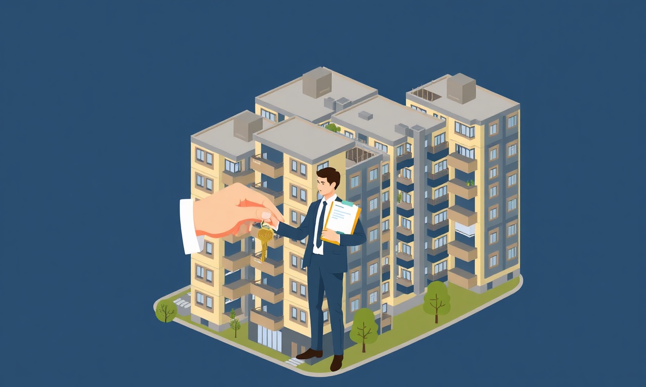 Bandirma'da apartman yöneticisi devir teslim sahnesi, çok bloklu site önünde klasör ve anahtar teslimi
