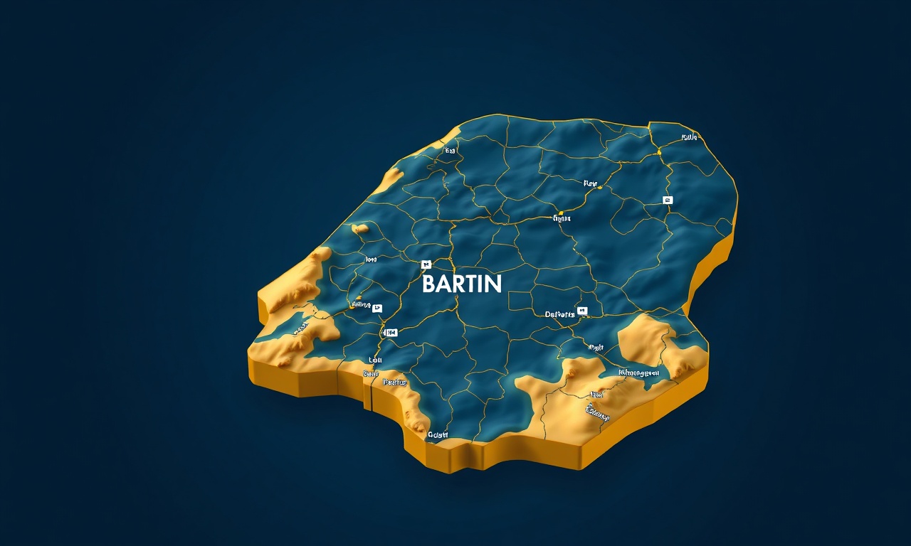Bartın ili ilçe haritası izometrik görünüm, Merkez Amasra Kurucasile Ulus
