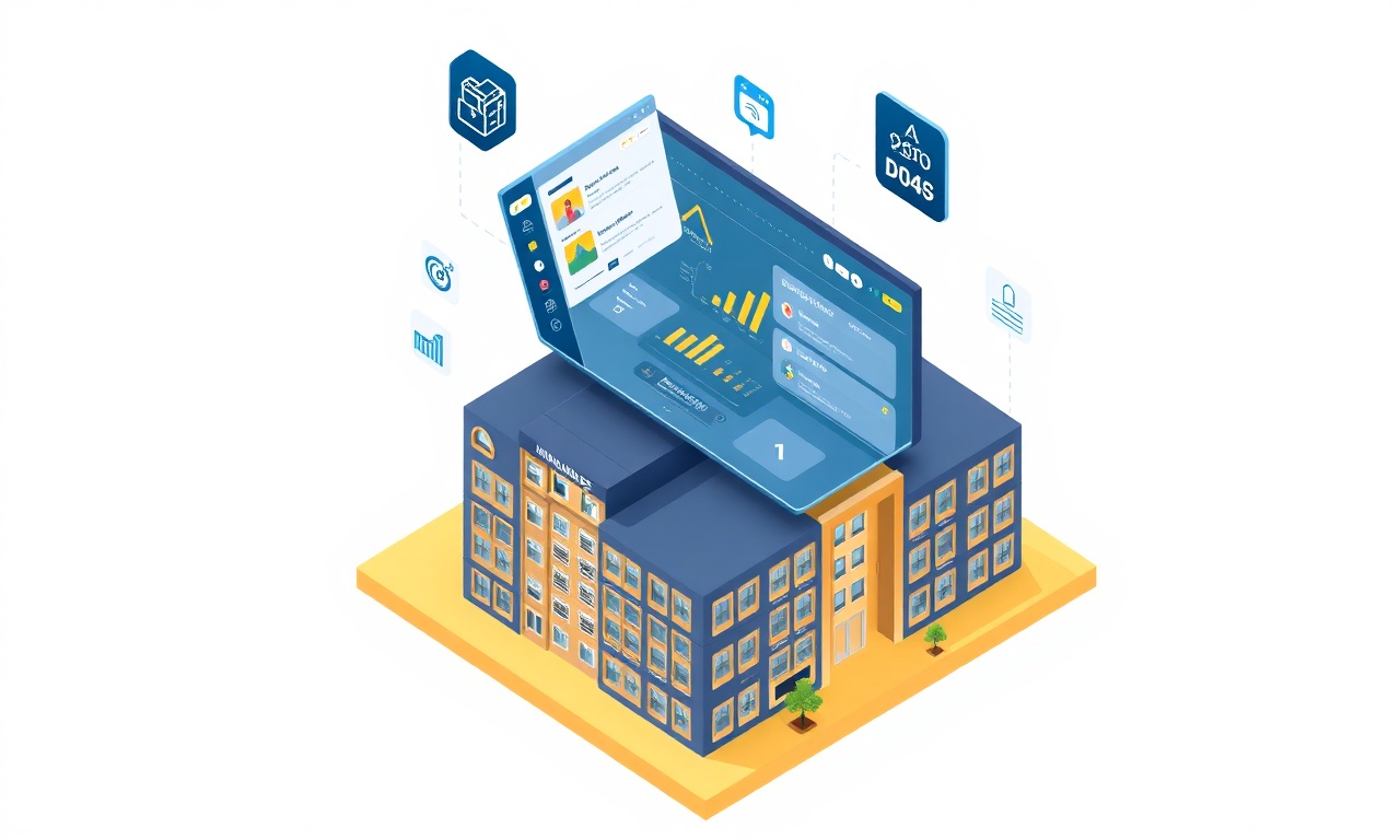 SiteYönetim AI destekli apartman yönetim platformu dashboard illüstrasyonu