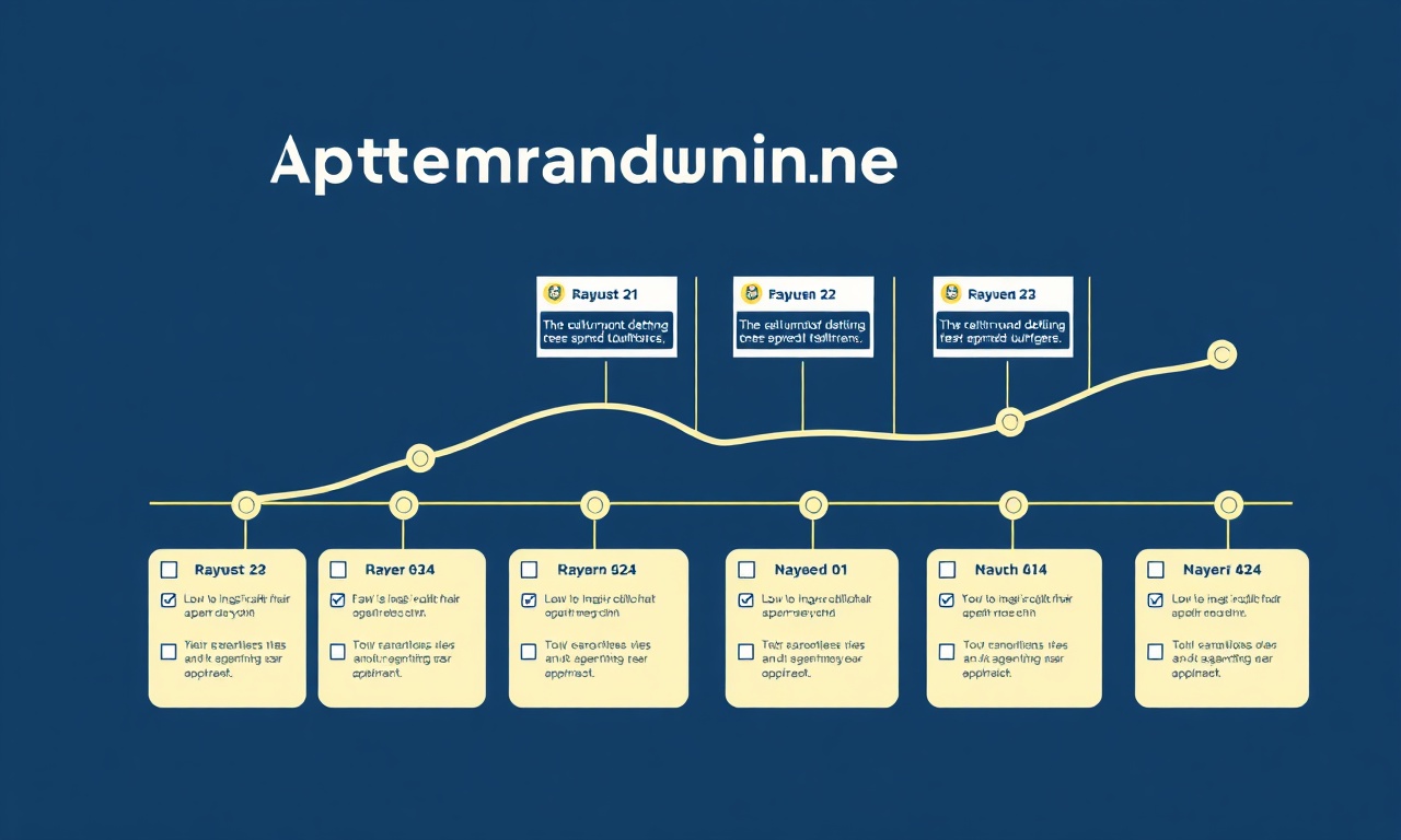 Yeni site yöneticisi için dört haftalık yol haritasını sembolize eden lacivert ve altın tonlarında takvim illüstrasyonu