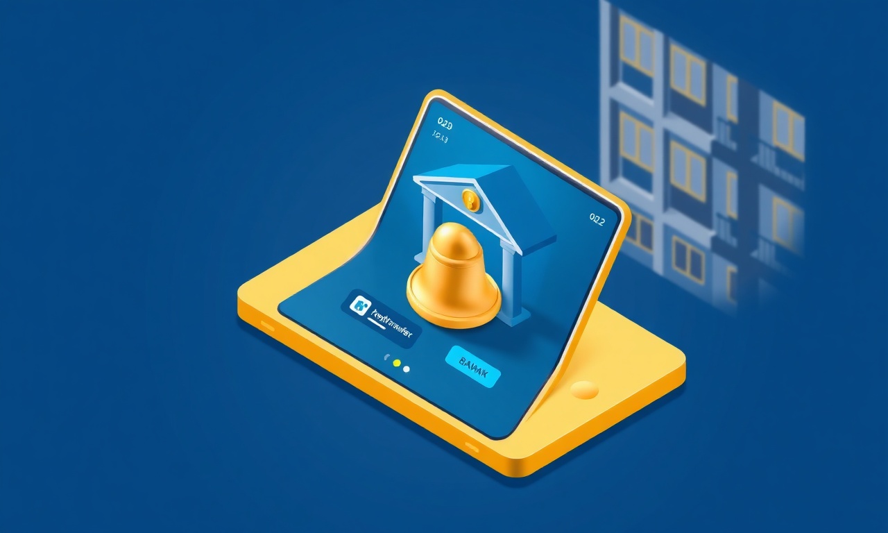 Online aidat tahsilatı ve borç hatırlatması, izometrik tablet illüstrasyon