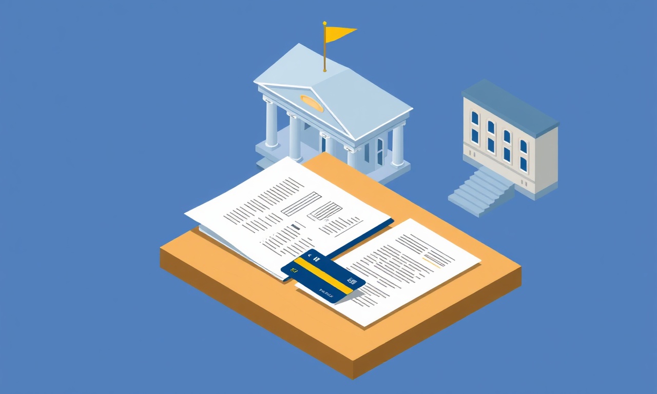 Site yönetimi banka hesabı ve resmi kayıt işlemlerini gösteren ilustrasyon