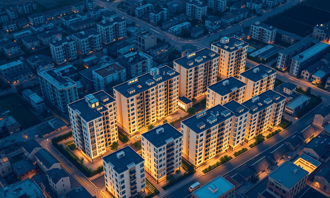 Buyukorhan Bursa konut ve site yapıları — izometrik illüstrasyon
