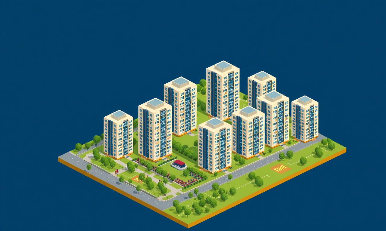 Bursa büyükşehir modern konut ve site yönetimi illüstrasyonu