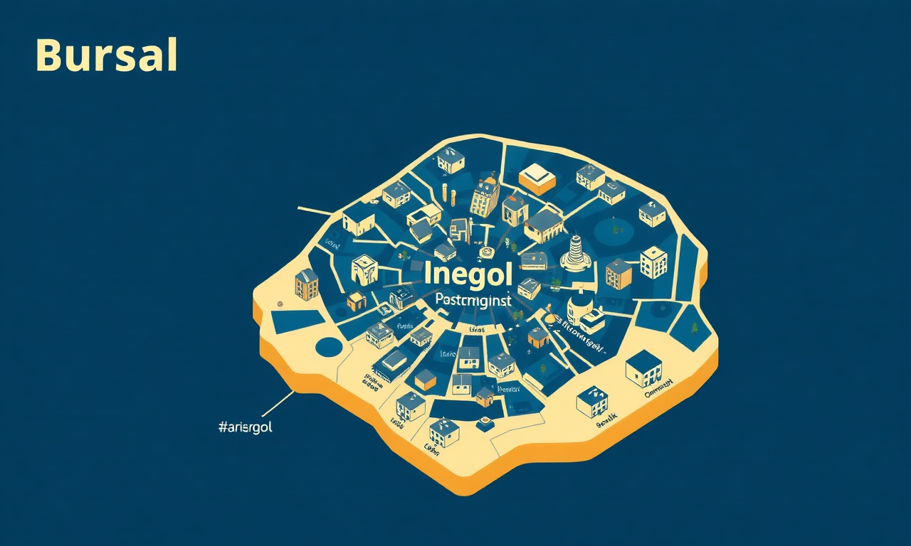 Inegol ve Bursa ilçeleri site yönetimi haritası — komşu ilçeler ve konut yönetim yapısı