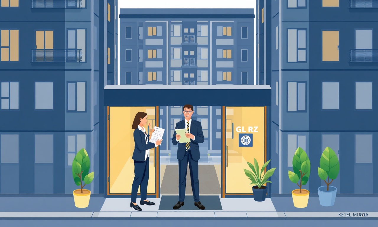 Kestel'de yeni site yöneticisine devir teslim — apartman yönetimi illüstrasyon