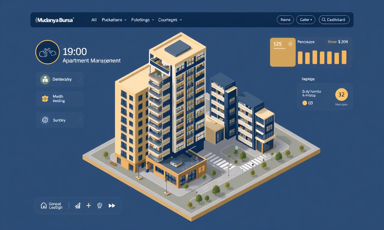 SiteYönetim yapay zeka destekli site yönetim yazılımı Mudanya Bursa illüstrasyon