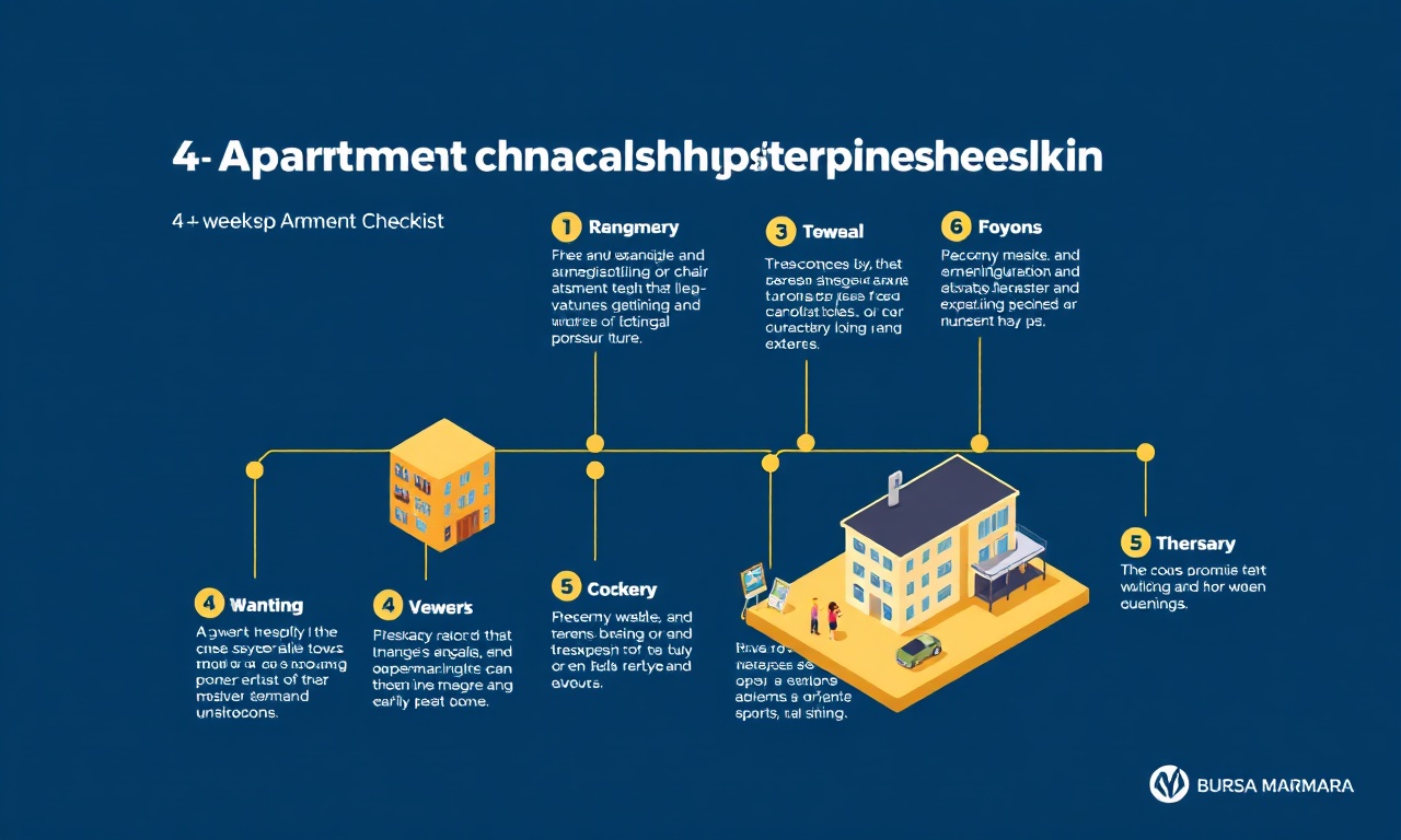 Orhaneli apartman yönetimi ilk 30 gün yol haritası, 4 haftalık plan, lacivert altın renk teması