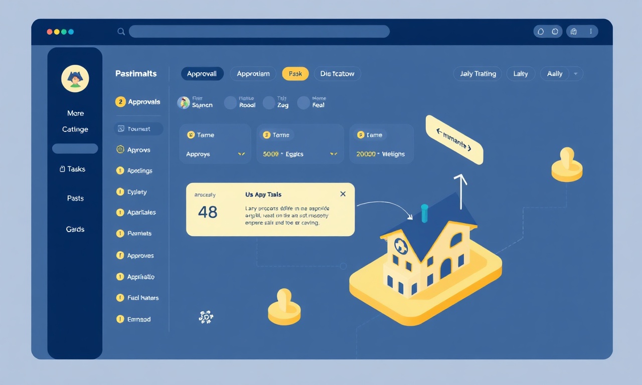 SiteYönetim AI destekli site yönetimi panosu izometrik illüstrasyonu