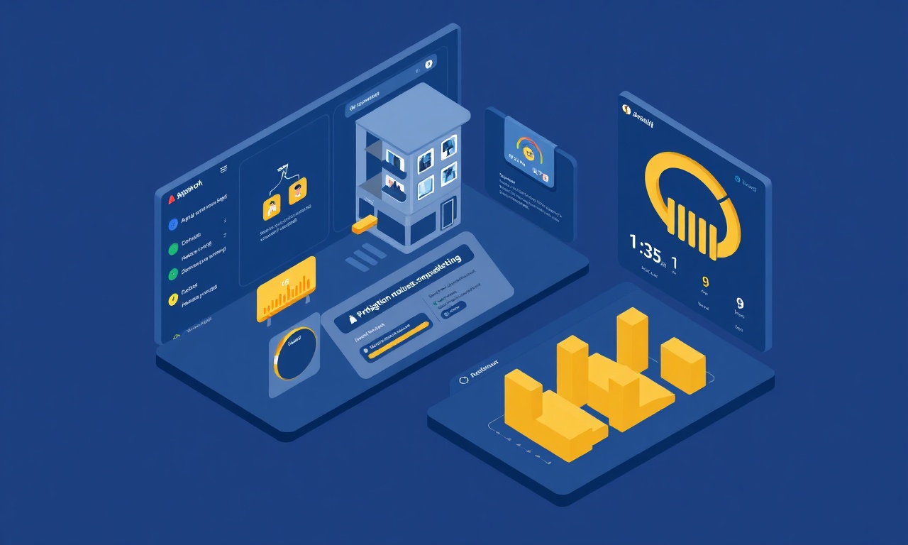 SiteYönetim AI yönetim platformu — yönetici dashboard illüstrasyon