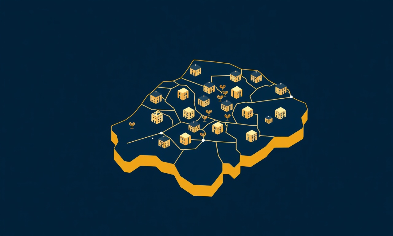 Çorum ili ilçeleri site yönetimi — Iskilip ve komşu ilçeler harita illüstrasyonu