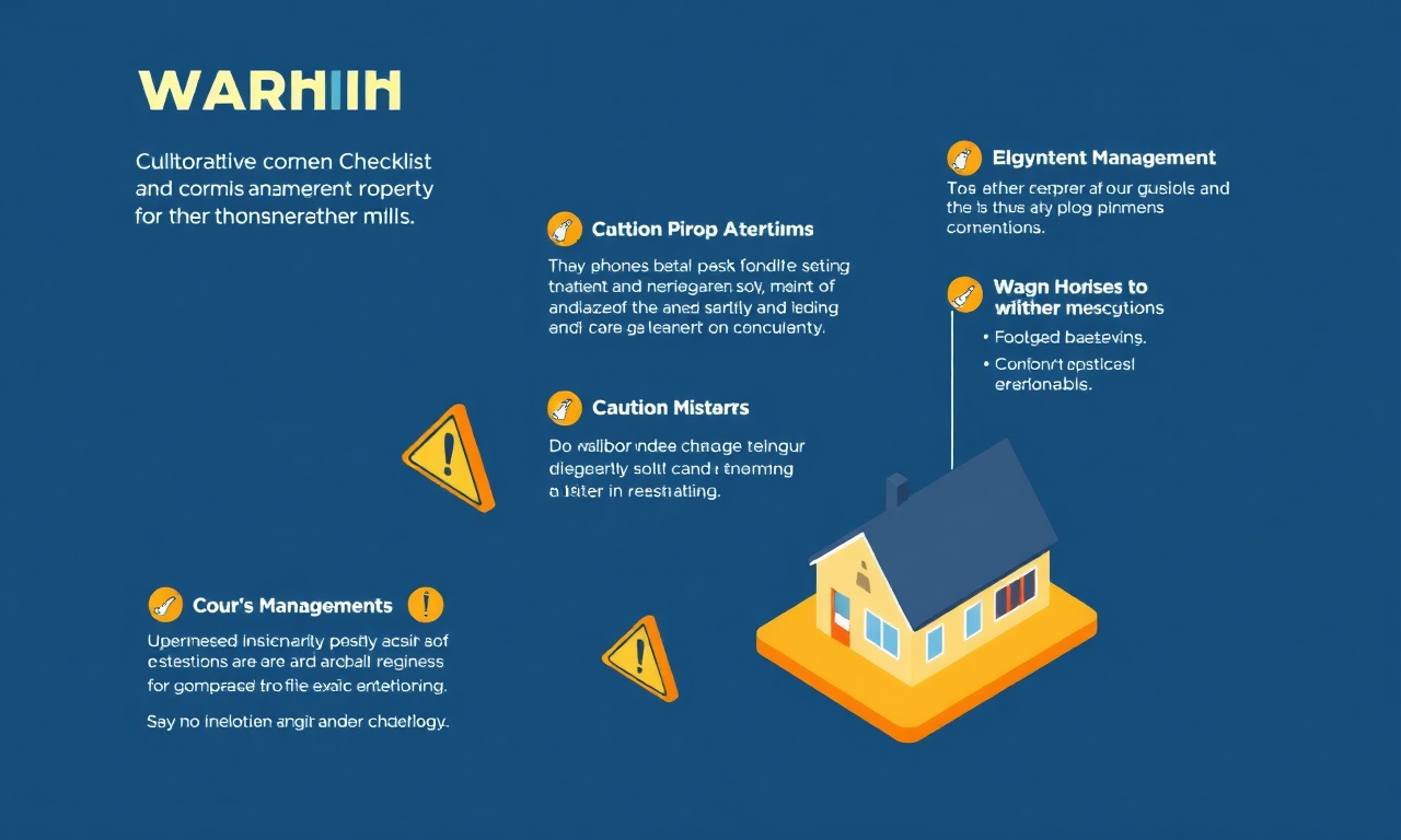 Yeni site yöneticilerinin sık yaptığı hataları listeleyen izometrik uyarı tablosu