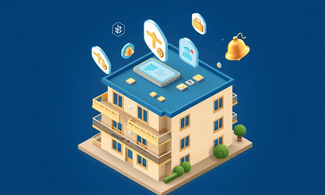 Guney apartmanında online aidat tahsilatı ve borç takibi — izometrik illüstrasyon