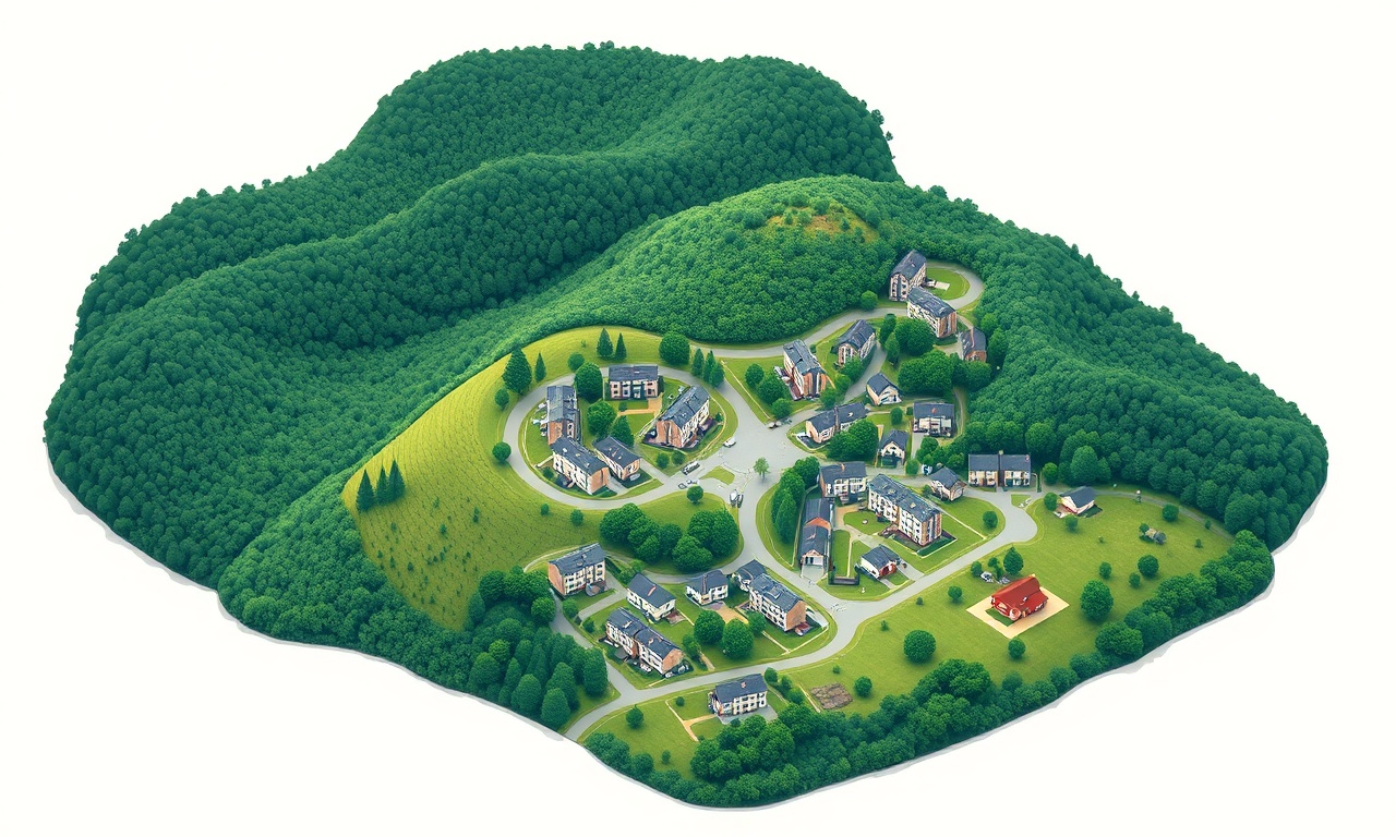 Gumusova, Düzce'de konut ve apartman silueti — site yönetimi rehberi görseli