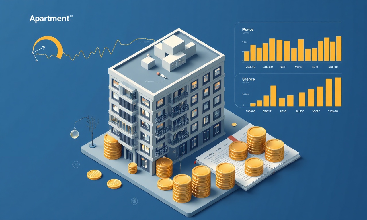 Aidat belirleme ve bütçe planlama — izometrik finansal illüstrasyon