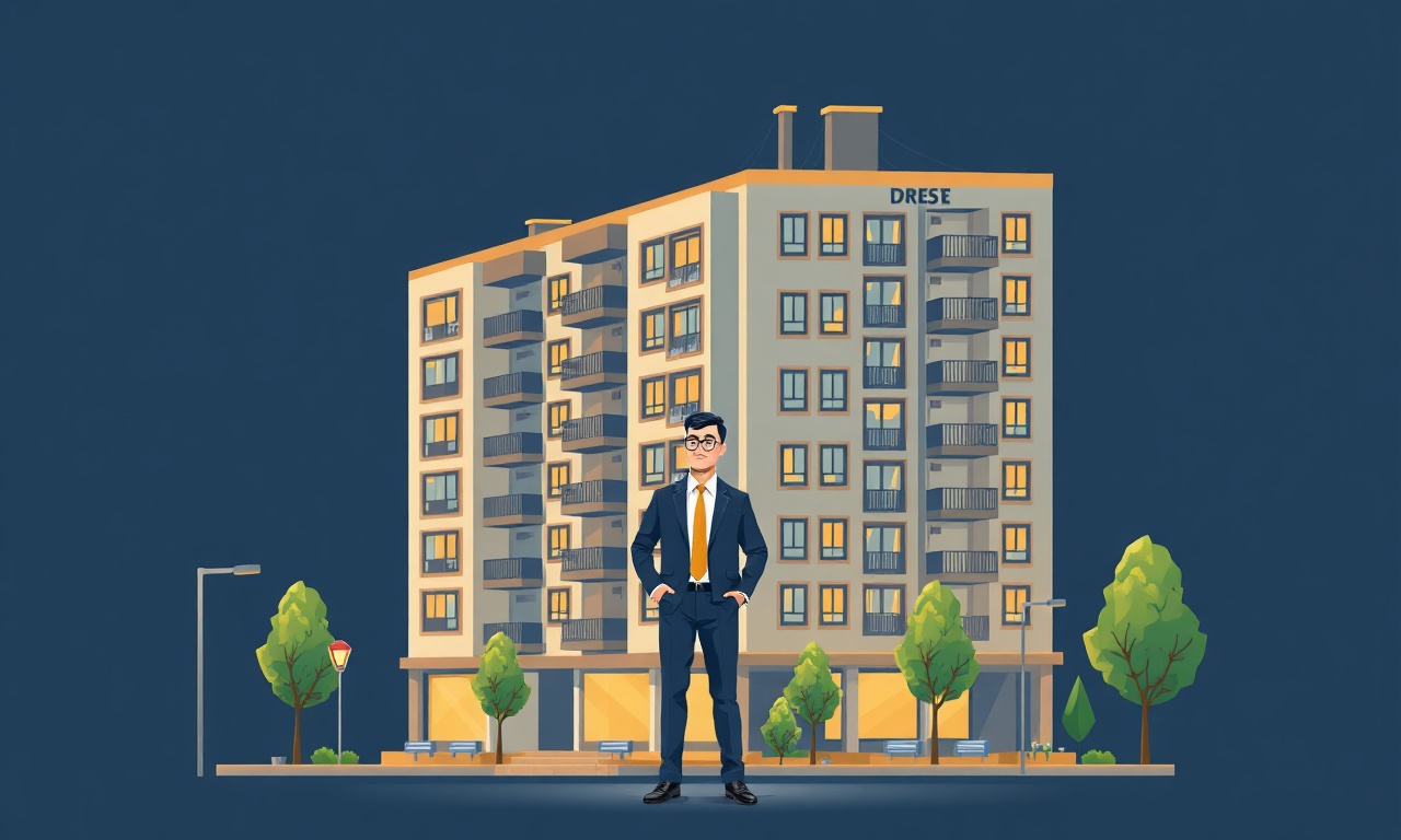 Tercan apartman yöneticisi yeni göreve başlama, Doğu Anadolu konut bloğu izometrik illüstrasyon
