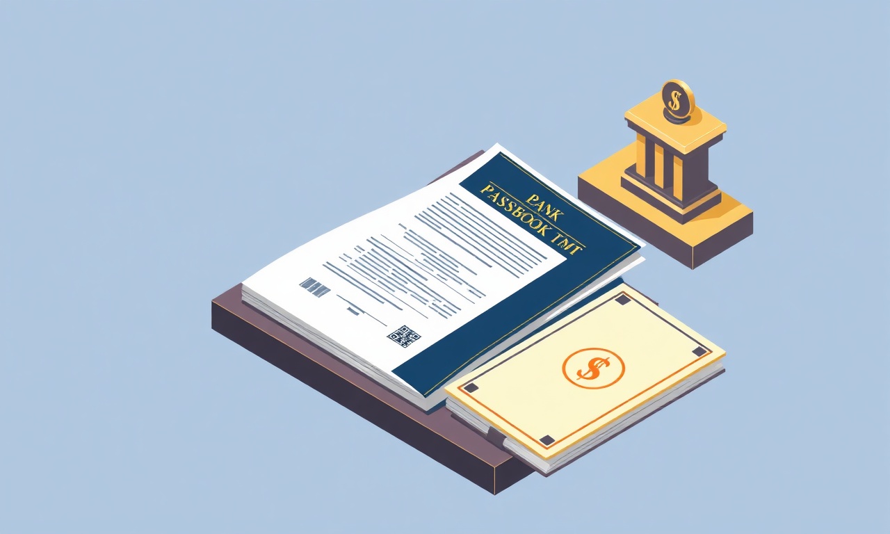 Site yönetimi resmi kayıt belgeleri ve banka hesabı sembolik çizimi