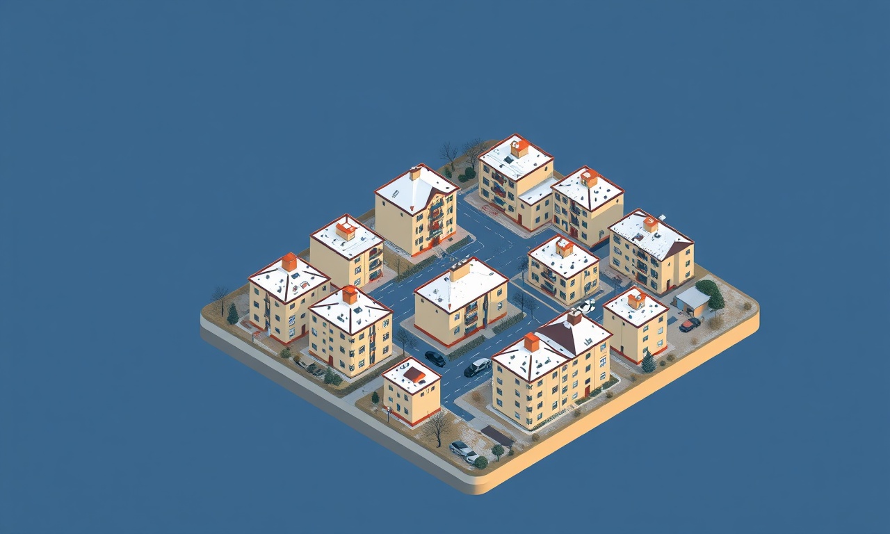 Inonu ilçesinde apartman ve konut blokları — Eskişehir karasal iklimi