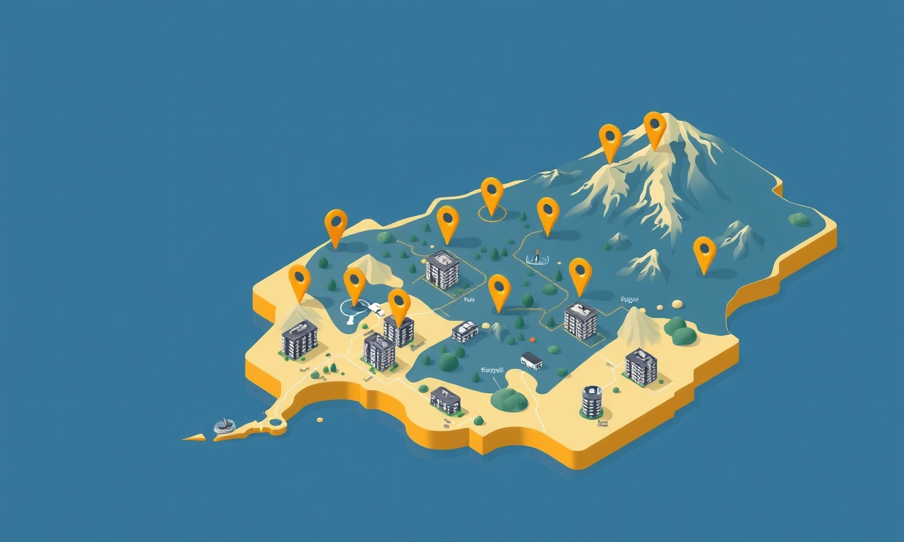 Giresun ilçeleri site yönetimi harita illüstrasyon Dereli ve komşu ilçeler