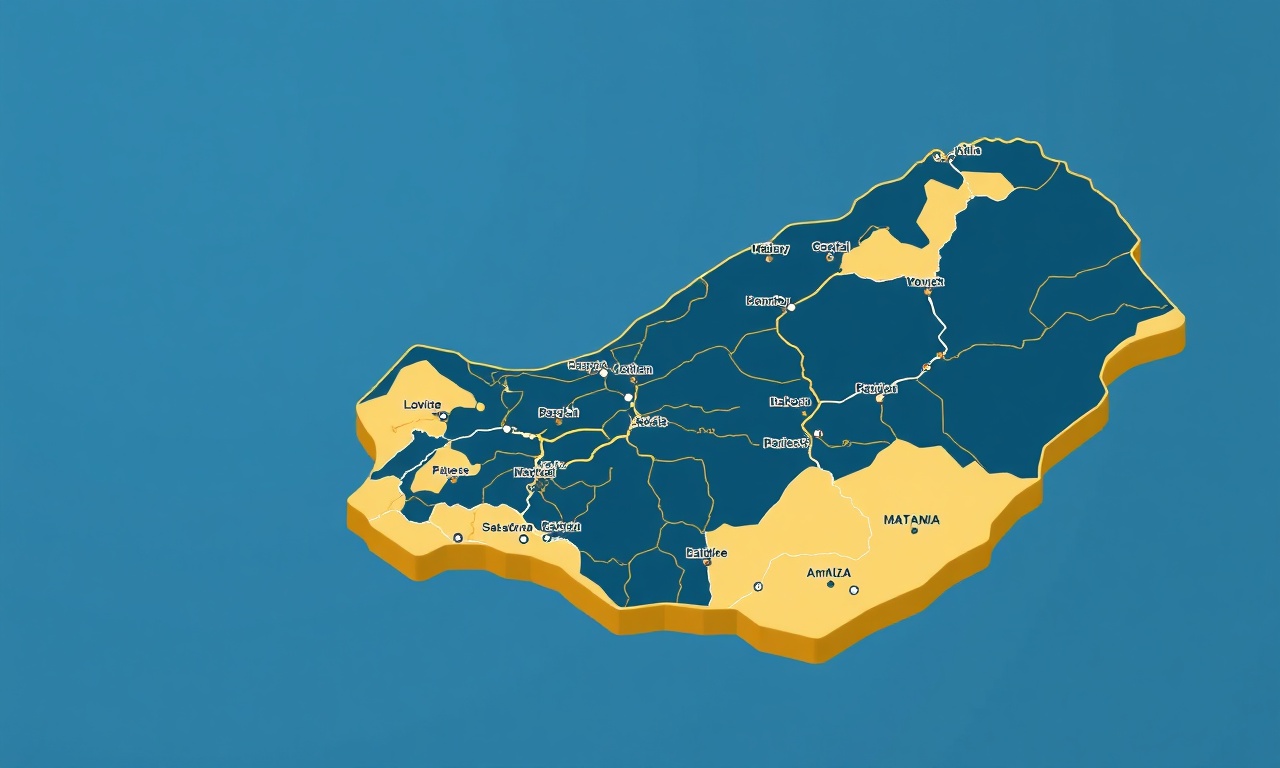 Hatay ili ilçe haritası Arsuz ve komşu ilçeler illüstrasyonu