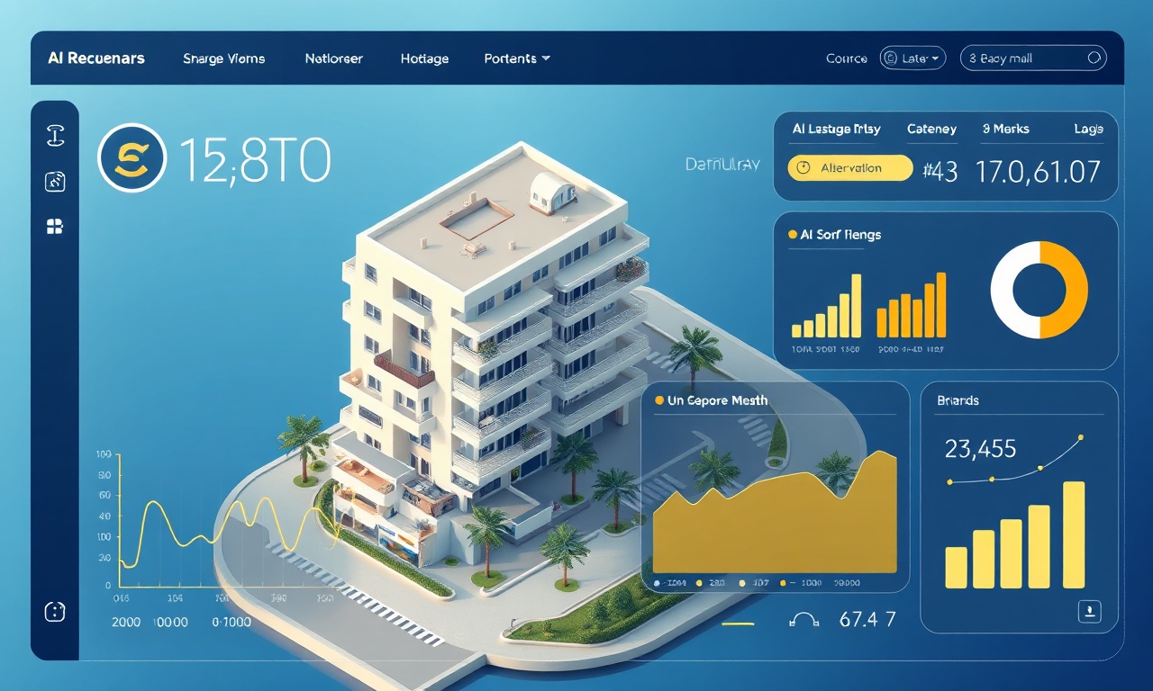 SiteYönetim AI destekli site yönetimi kontrol paneli izometrik illüstrasyon