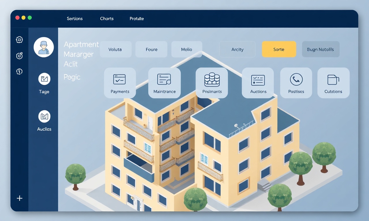 Site yönetimi modüler sistem aidat ihale bakım izometrik illüstrasyon