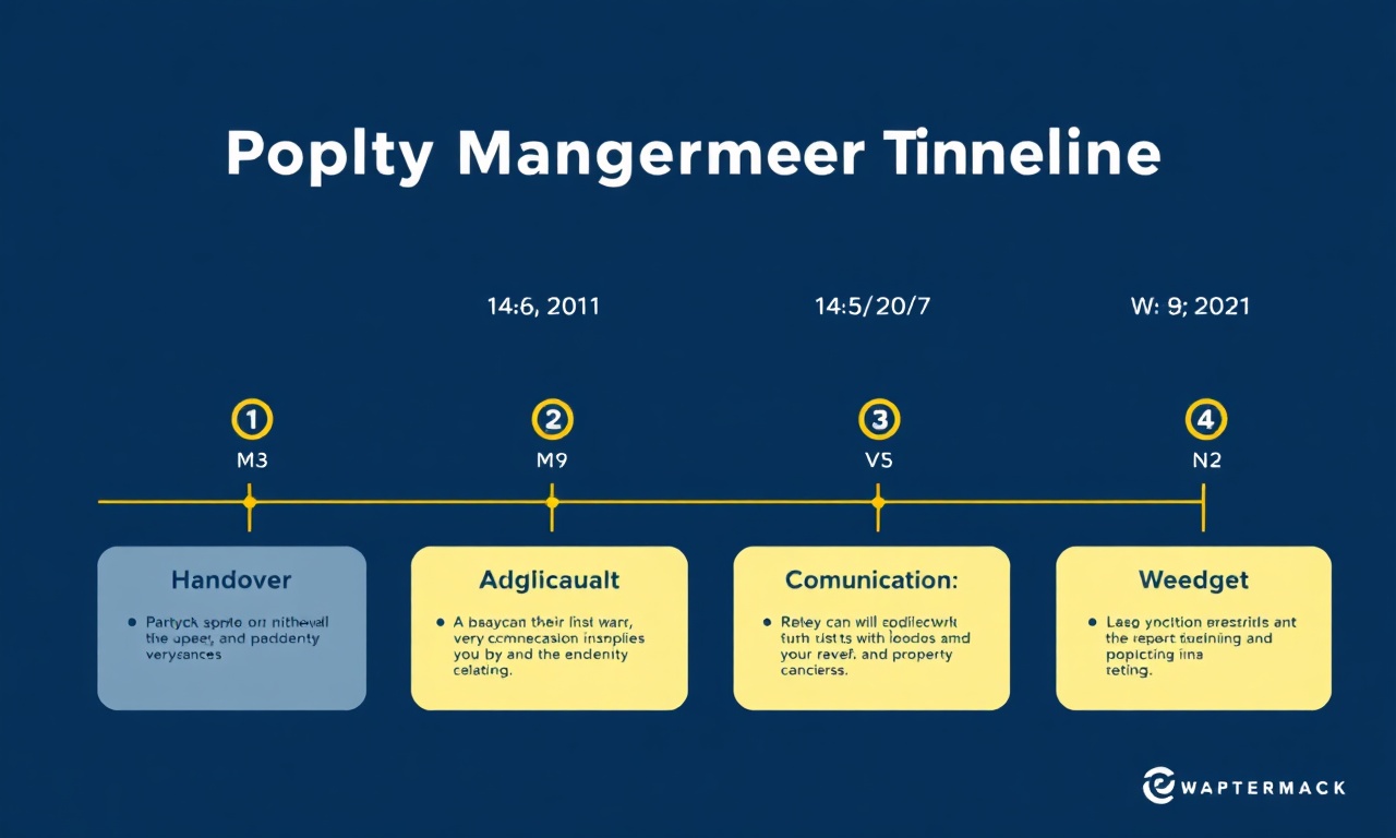 Yeni yöneticinin dört haftalık iş planını gösteren izometrik takvim görseli