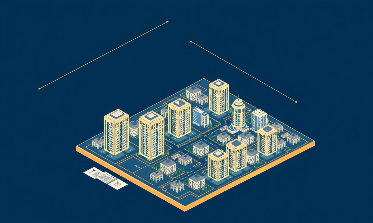 İstanbul modern konut ve site yönetimi ilustrasyon — büyükşehir apartman ve toplu yapı silueti