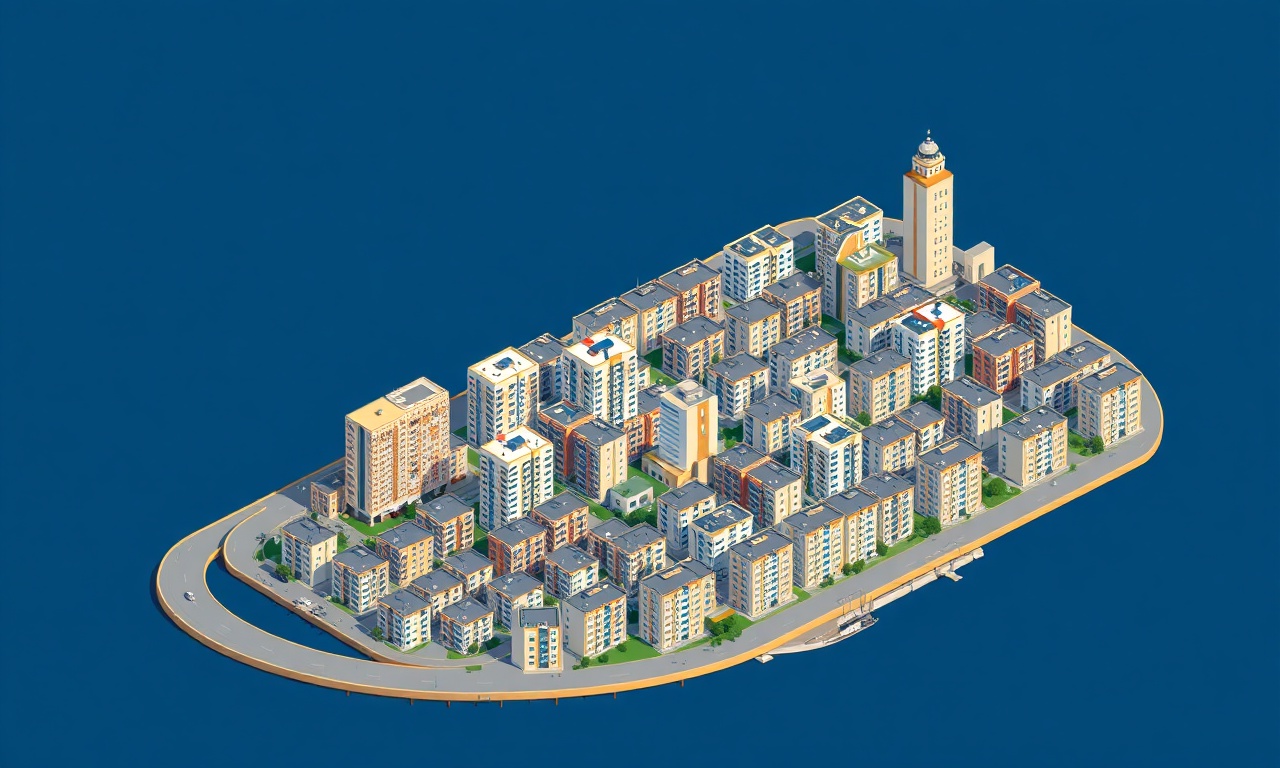 Eyupsultan İstanbul konut silueti: kentsel apartman blokları ve modern siteler izometrik illüstrasyon