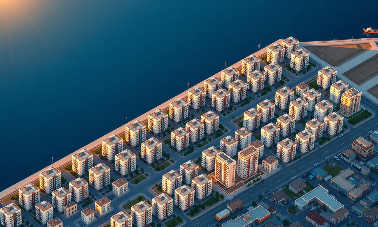 Marmara kıyısında yoğun yerleşim dokusu — Pendik konut silueti