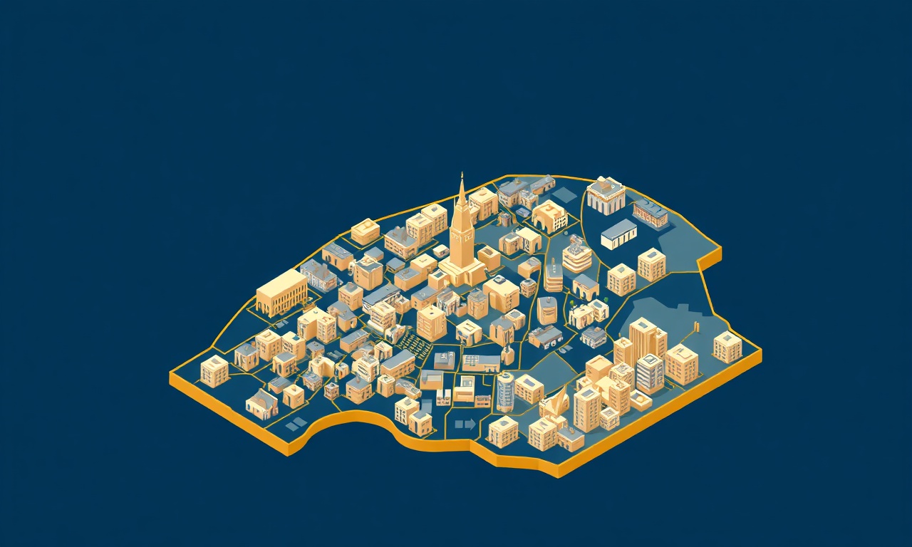 İstanbul ilçeleri site ve apartman yönetimi bölge haritası ilustrasyon