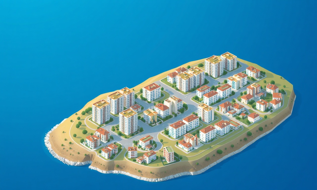 Beydag İzmir'de kıyı Ege dokusunu yansıtan izometrik konut ve site silueti