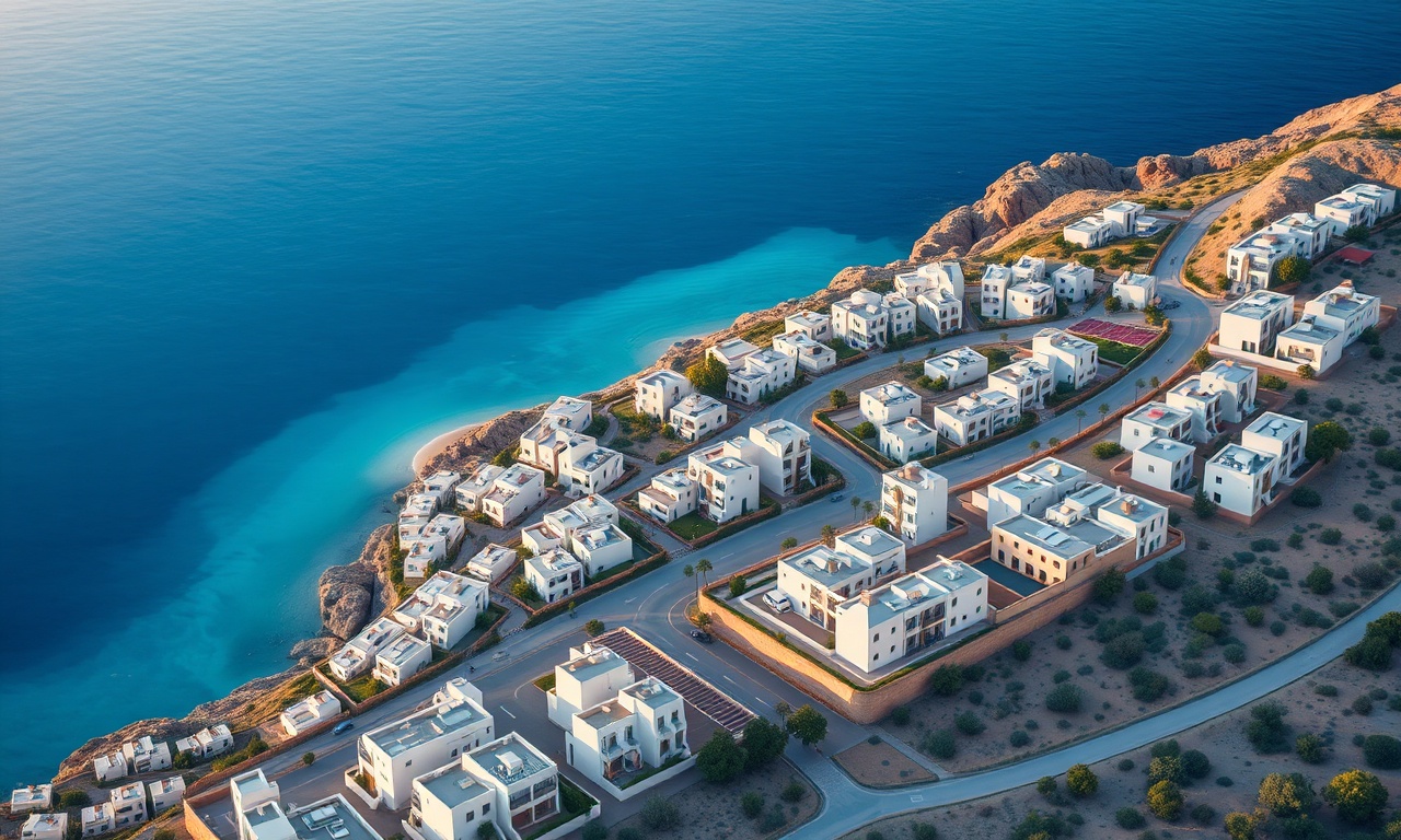 Güzelbahçe İzmir sahil kıyısındaki konut silueti — site yönetimi rehberi görseli