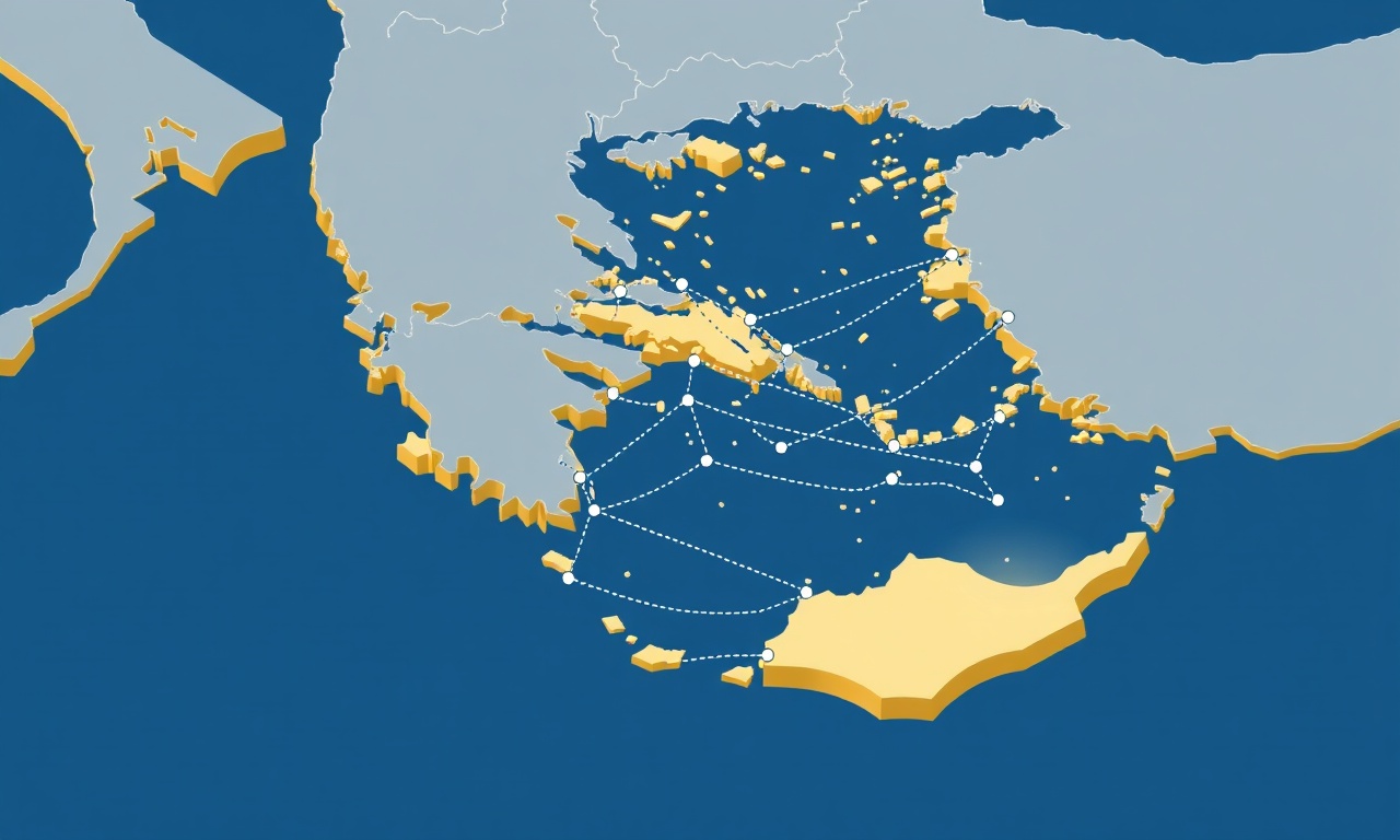 Ege sahil ilçeleri ve site yönetim coğrafyası izometrik harita illüstrasyonu