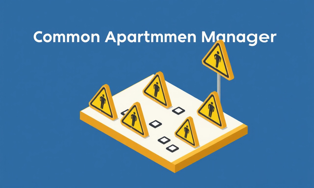 Yeni apartman yöneticilerinin sık yaptığı hatalar, izometrik uyarı listesi