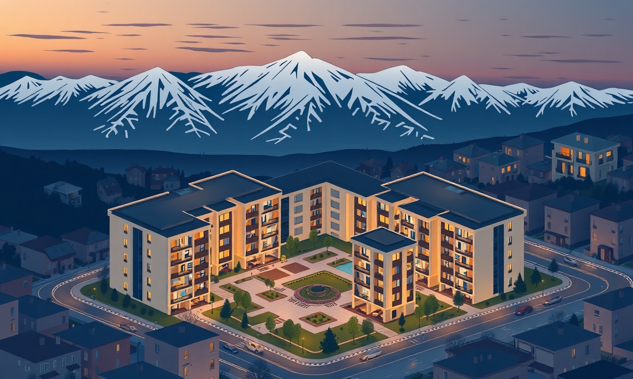 Karaman'da apartman ve site yönetimi kavramsal illüstrasyon
